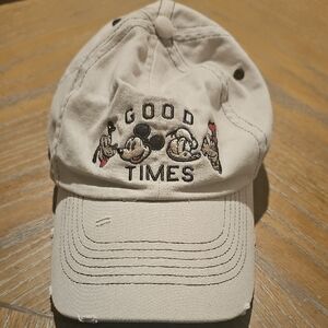 Disney Beige 'Good Times' Mickey Mouse Baseball Cap